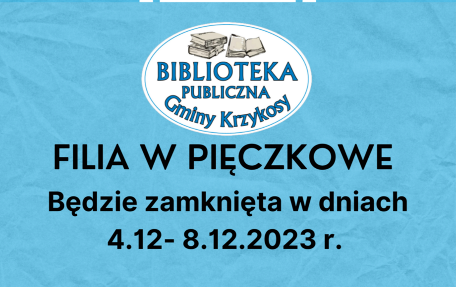 Zdjęcie do Filia w Pięczkowie nieczynna