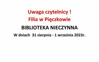 Zdjęcie do Uwaga Czytelnicy